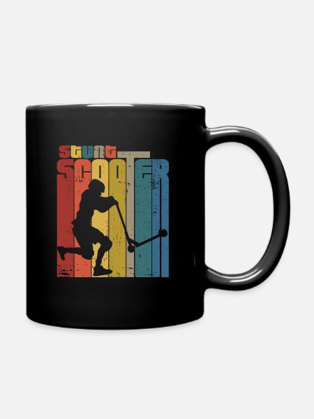 Scooter - Full Colour Mug - black