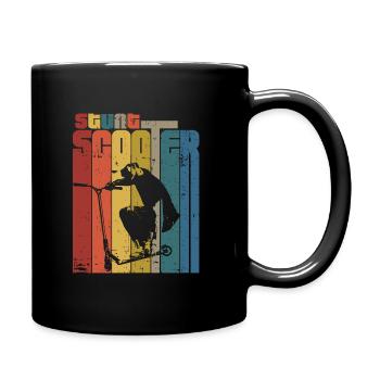 Scooter cascade vintage - Mug uni - noir - Droite