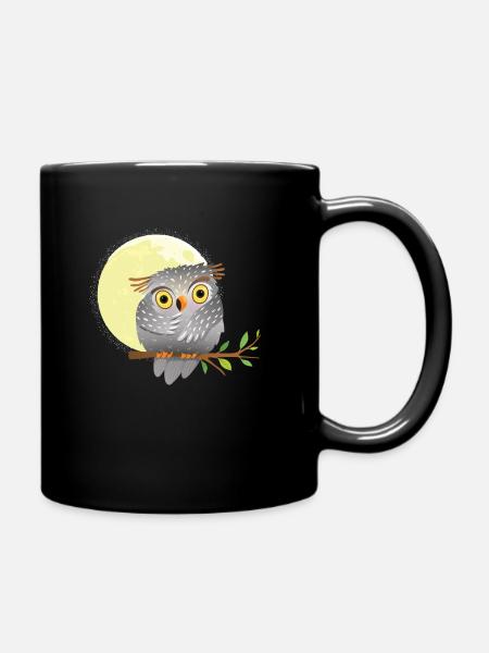 Hibou mignon - Mug uni - noir