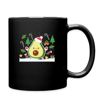 Noël à l'avocat - Mug uni - noir - Droite
