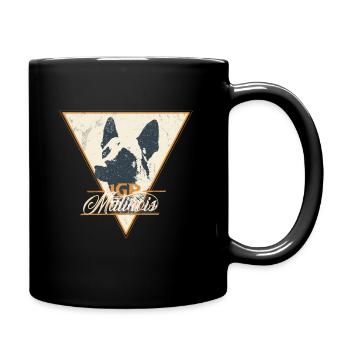IGP Malinois Retro Vintage Grunge Shirt - Full Colour Mug - black - Right