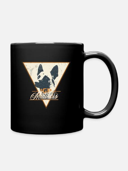 IGP Malinois Retro Vintage Grunge Shirt - Mug uni - noir