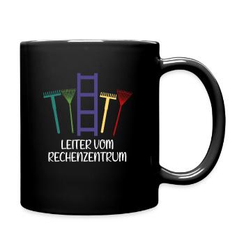 Gärtner Humor Garten Leiter Vom Rechenzentrum - Tasse einfarbig - Schwarz - Rechts