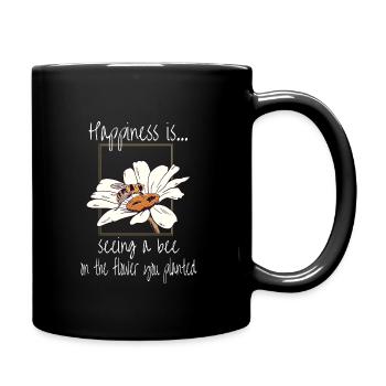 Jardinier Jardinier Conservation de la nature Amoureux de la nature Abeille - Mug uni - noir - Droite