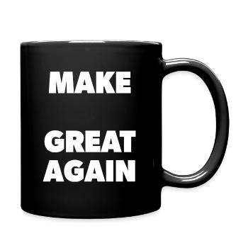 Make "Your Word" Great Again - Schablone - Tasse einfarbig - Schwarz - Rechts