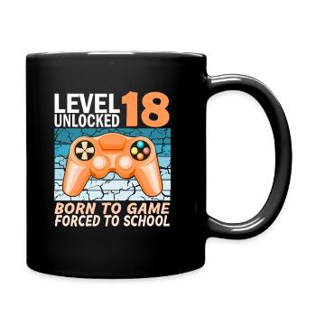 18. Geburtstag Gamer Videospiele - Tasse einfarbig - Schwarz - Rechts