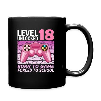 18. Geburtstag Gamer Videospiele - Tasse einfarbig - Schwarz - Rechts