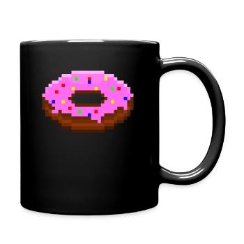 Donut - Tasse einfarbig - Schwarz - Rechts