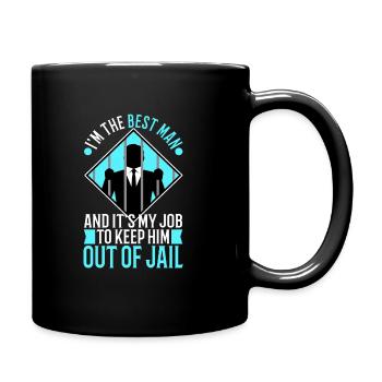 Im the best man - Full Colour Mug - black - Right
