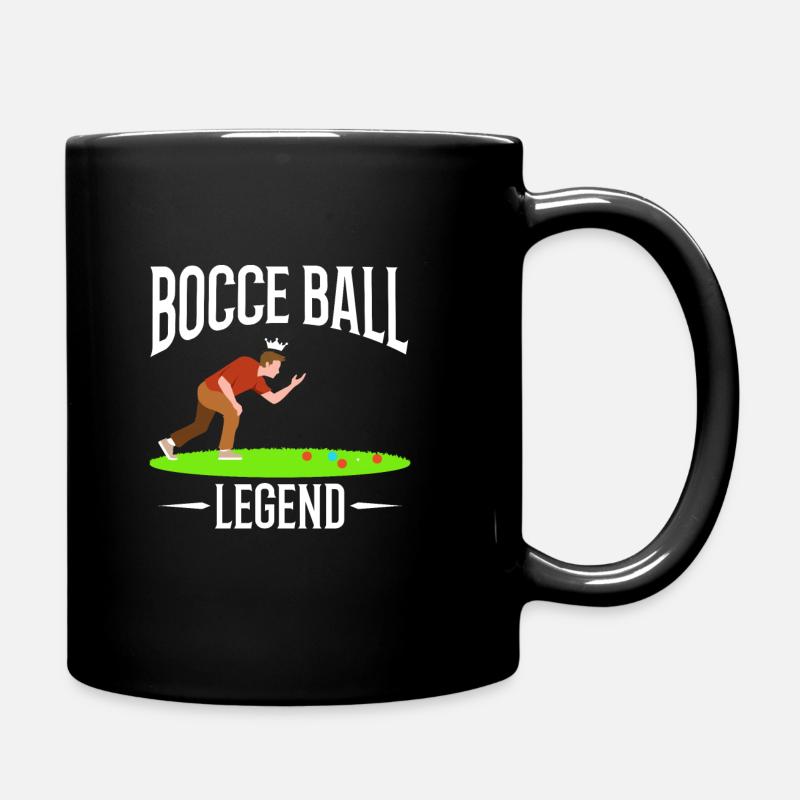 Bocce ball legend - Tasse einfarbig - Schwarz