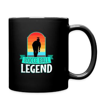 Légende de la pétanque - Mug uni - noir - Droite