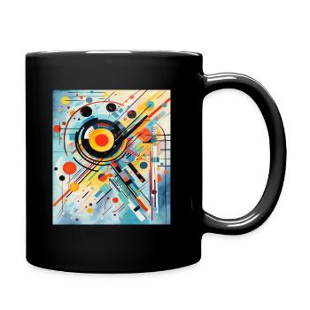 STREET ART ABSTRAKTION - Tasse einfarbig - Schwarz - Rechts