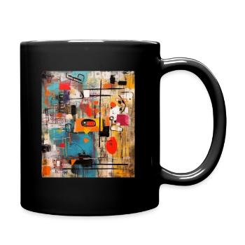 STREET ART IMAGINATION - Full Colour Mug - black - Right