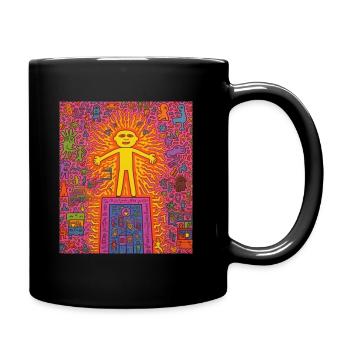 STREET ART IMAGINATION - Full Colour Mug - black - Right