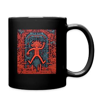 STREET ART IMAGINATION - Full Colour Mug - black - Right