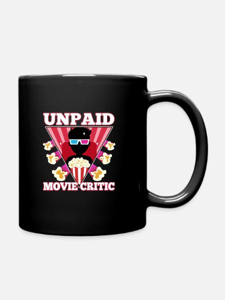 Unpaid movie critic - Tasse einfarbig - Schwarz