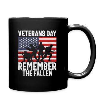 Veteranentag Gedenken An Die Gefallenen Helden - Tasse einfarbig - Schwarz - Rechts