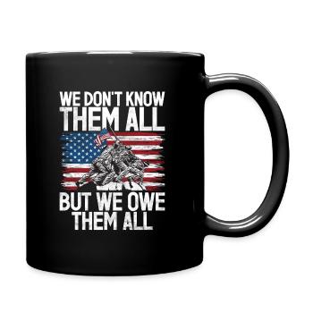 Veteranentag Wir Kennen Sie Nicht Alle, Aber Wir - Tasse einfarbig - Schwarz - Rechts
