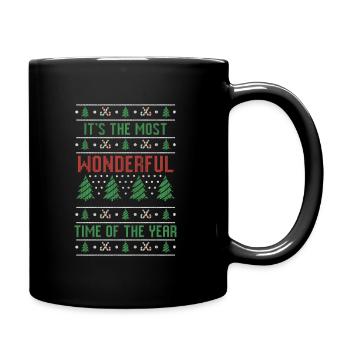 It's The Most Wonderful Time Of The Year - Tasse einfarbig - Schwarz - Rechts