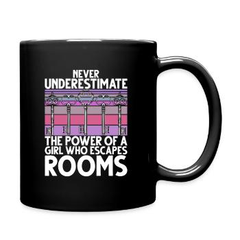 Escape Room - Tasse einfarbig - Schwarz - Rechts