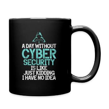 Piratage informatique en cybersécurité - Mug uni - noir - Droite