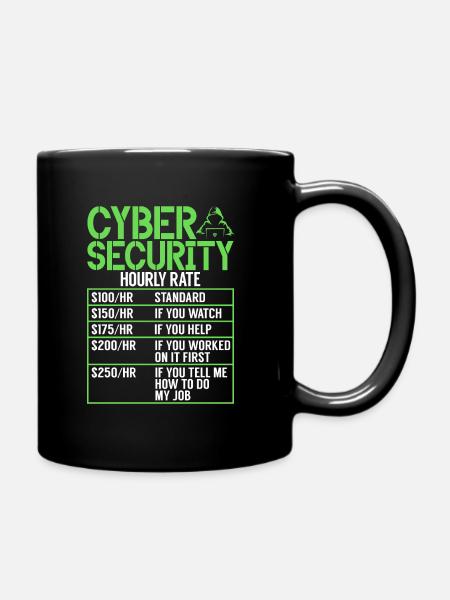 Piratage informatique en cybersécurité - Mug uni - noir