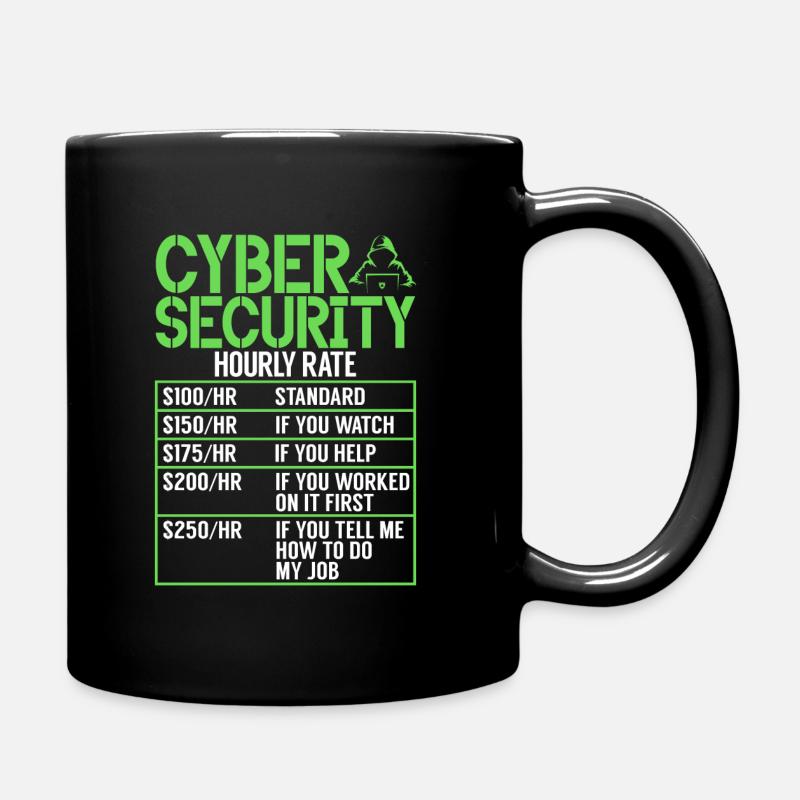 Piratage informatique en cybersécurité - Mug uni - noir