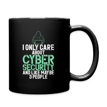 Cyber-sicherheits-hacker-hacking - Tasse einfarbig - Schwarz - Rechts