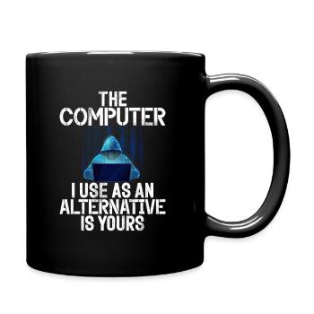 Piratage informatique en cybersécurité - Mug uni - noir - Droite