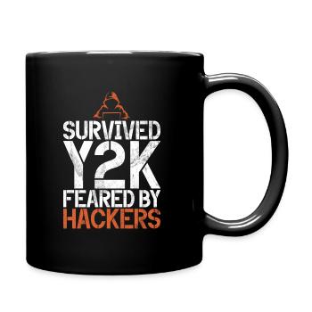 Cyber-sicherheits-hacker-hacking - Tasse einfarbig - Schwarz - Rechts