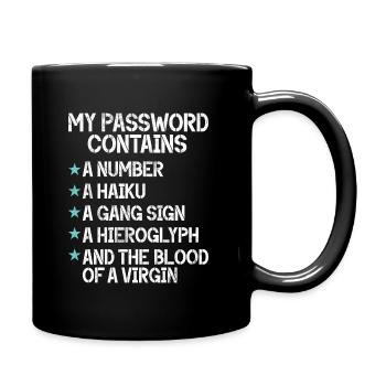 Cyber-sicherheits-hacker-hacking - Tasse einfarbig - Schwarz - Rechts