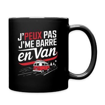 Ich kann nicht, ich habe einen Van - Tasse einfarbig - Schwarz - Rechts