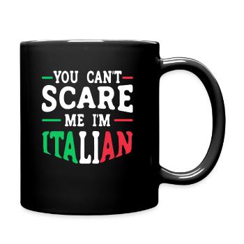 Italiener Italien Lustiger Spruch Geschenkidee - Tasse einfarbig - Schwarz - Rechts