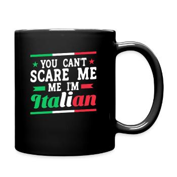 Italiener Italien Lustiger Spruch Geschenkidee - Tasse einfarbig - Schwarz - Rechts