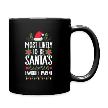 Noël Noël Parents Maman Papa Humour Drôle - Mug uni - noir - Droite