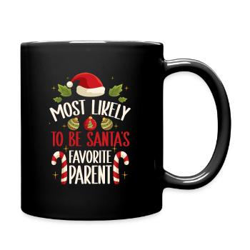Noël Noël Parents Maman Papa Humour Drôle - Mug uni - noir - Droite