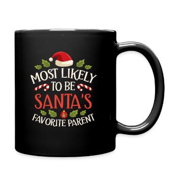 Noël Noël Parents Maman Papa Humour Drôle - Mug uni - noir - Droite