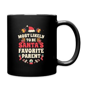 Noël Noël Parents Maman Papa Humour Drôle - Mug uni - noir - Droite