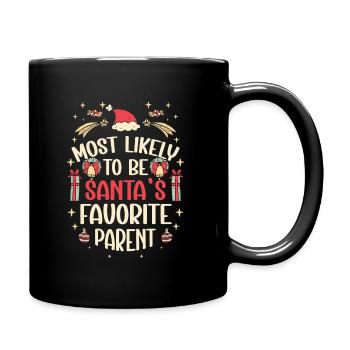 Noël Noël Parents Maman Papa Humour Drôle - Mug uni - noir - Droite