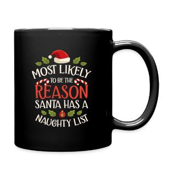 Noël drôle disant Noël coquin - Mug uni - noir - Droite