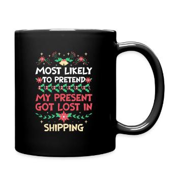 Noël Noël drôle dire humour drôle - Mug uni - noir - Droite