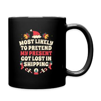Noël Noël drôle dire humour drôle - Mug uni - noir - Droite