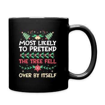 Noël Noël drôle dire humour drôle - Mug uni - noir - Droite