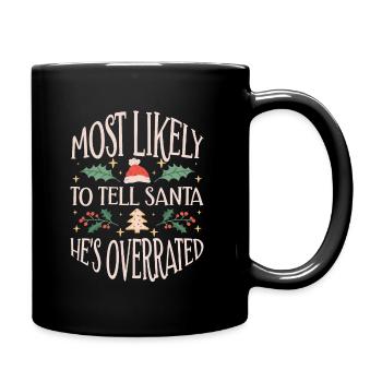 Noël Noël disant humour sarcasme drôle - Mug uni - noir - Droite