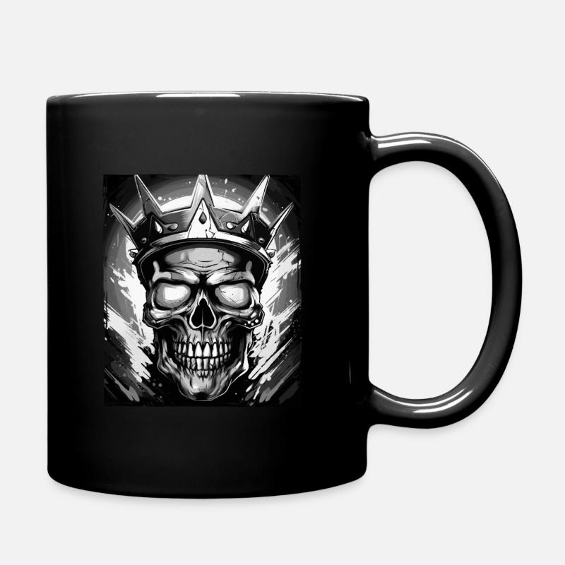 Skull King Crown - Full Colour Mug - black
