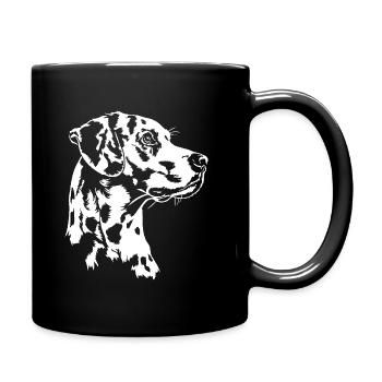 Portrait Dalmatien Chien Chien Wilsigns - Mug uni - noir - Droite