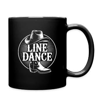 Line Dance Group Training My Dance Sport - Full Colour Mug - black - Right