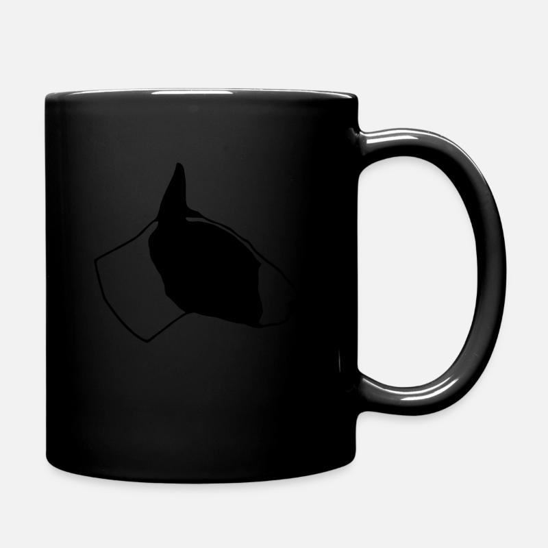 Dog Dogs Fighting Dog - Full Colour Mug - black