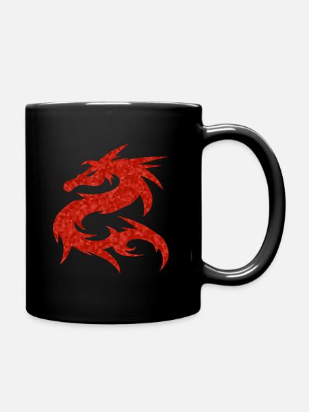 Dragon rouge - Mug uni - noir