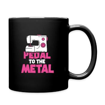 SEWING: Pedal to the Metal - Full Colour Mug - black - Right